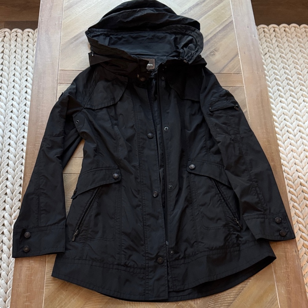 Cole Haan Women's Black Chic Raincoat